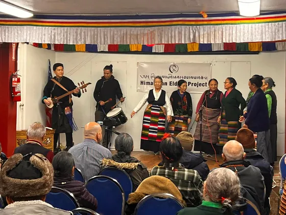 Traditional Tibetan music and dance performance at HEP
