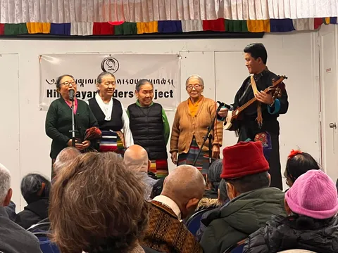 Cultural performance by Himalayan elders