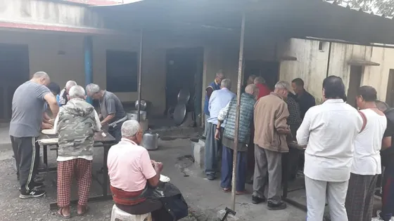 Elder home facility in a Tibetan settlement in India