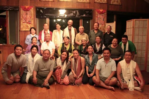 Group photo from the first HEP picnic at Tongyi Nyingje Ling in Berne, NY — 2012